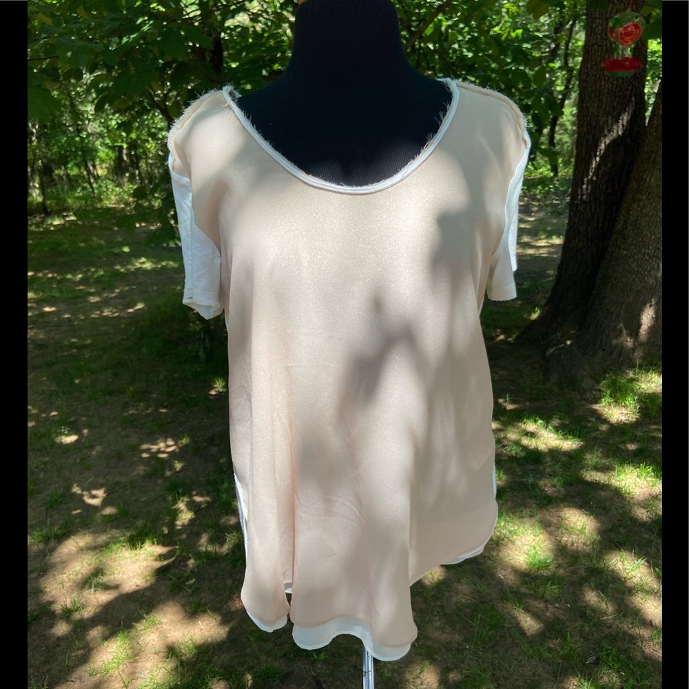 Rose gold and cream Calvin Klein Tee